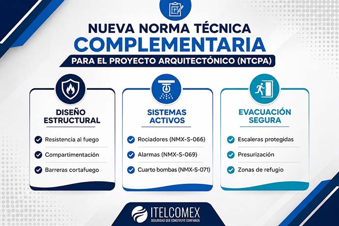 Nueva Norma Técnica Complementaria para el Proyecto Arquitectónico (NTCPA): diseño estructural, sistemas activos y evacuación segura