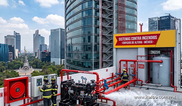 ITELCOMEX Sistemas contra incendios en edificios de altura en México NTCPA y NFPA